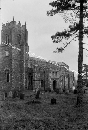 CHURCH & TOWER FROM S.W.